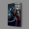 Lord Warrior Glass Wall Art || Designer Collection by Insigneart USA
