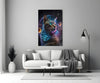 Moon Cat Glass Wall Art || Designer Collection by Insigneart USA