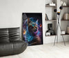 Moon Cat Glass Wall Art || Designer Collection by Insigneart USA