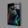 Moon Cat Glass Wall Art || Designer Collection by Insigneart USA