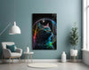 Moon Cat Glass Wall Art || Designer Collection by Insigneart USA