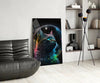 Moon Cat Glass Wall Art || Designer Collection by Insigneart USA