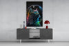 Moon Cat Glass Wall Art || Designer Collection by Insigneart USA