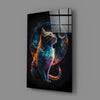 Moon Cat Glass Wall Art || Designer Collection by Insigneart USA
