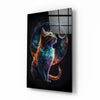 Moon Cat Glass Wall Art || Designer Collection by Insigneart USA