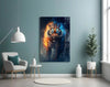 Flaming Nobility Glass Wall Art || Designer Collection by Insigneart USA