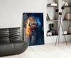Flaming Nobility Glass Wall Art || Designer Collection by Insigneart USA