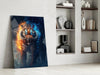 Flaming Nobility Glass Wall Art || Designer Collection by Insigneart USA