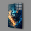 Flaming Anger Glass Wall Art || Designer Collection by Insigneart USA