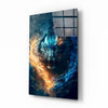 Flaming Anger Glass Wall Art || Designer Collection by Insigneart USA
