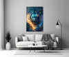 Flaming Anger Glass Wall Art || Designer Collection by Insigneart USA