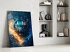 Flaming Anger Glass Wall Art || Designer Collection by Insigneart USA
