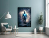 Vitruvius Man Glass Wall Art || Designers Collection by Insigneart USA