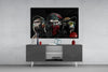 3 Wise Monkeys - Neon Lines Glass Wall Art || Designer Collection by Insigneart USA