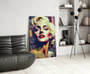Marilyn Monroe Glass Wall Art || Designer Collection by Insigneart USA