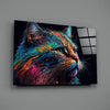 Colorful Cat Glass Wall Art || Designers Collection by Insigneart USA