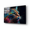 Colorful Cat Glass Wall Art || Designers Collection by Insigneart USA