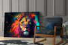 Nobility of the Lion Glass Wall Art || Designer Collection by Insigneart USA