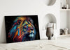 Nobility of the Lion Glass Wall Art || Designer Collection by Insigneart USA