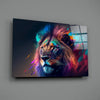 Nobility of the Lion Glass Wall Art || Designer Collection by Insigneart USA