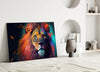Nobility of the Lion Glass Wall Art || Designer Collection by Insigneart USA