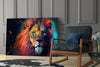 Nobility of the Lion Glass Wall Art || Designer Collection by Insigneart USA