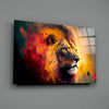 Nobility of the Lion Glass Wall Art || Designer Collection by Insigneart USA