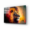 Nobility of the Lion Glass Wall Art || Designer Collection by Insigneart USA