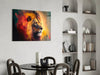 Nobility of the Lion Glass Wall Art || Designer Collection by Insigneart USA