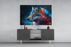 Freedom of the Wolf Glass Wall Art || Designer Collection by Insigneart USA