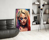 Harley Quinn Glass Wall Art || Designer Collection by Insigneart USA