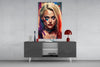 Harley Quinn Glass Wall Art || Designer Collection by Insigneart USA