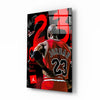 Micheal Jordan Glass Wall Art || Designer Collection by Insigneart USA