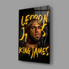 Lebron James, King Glass Wall Art || Designer Collection by Insigneart USA