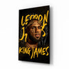 Lebron James, King Glass Wall Art || Designer Collection by Insigneart USA