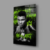 Muhammad Ali , The Greatest Glass Wall Art || Designer Collection by Insigneart USA