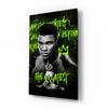 Muhammad Ali , The Greatest Glass Wall Art || Designer Collection by Insigneart USA