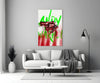 Andy Warhol and Gun Glass Wall Art || Designer Collection by Insigneart USA