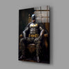 Batman in the Throne Glass Wall Art || Designer Collection by Insigneart USA