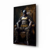 Batman in the Throne Glass Wall Art || Designer Collection by Insigneart USA