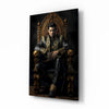 Elvis Presley in the Throne Glass Wall Art || Designer's Collection by Insigneart USA