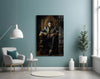 Elvis Presley in the Throne Glass Wall Art || Designer's Collection by Insigneart USA