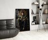 Elvis Presley in the Throne Glass Wall Art || Designer's Collection by Insigneart USA