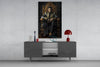 Elvis Presley in the Throne Glass Wall Art || Designer's Collection by Insigneart USA
