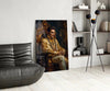 Elvis Presley in the Throne Glass Wall Art || Designer's Collection by Insigneart USA