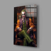 Joker in the Throne Glass Wall Art || Designer Collection by Insigneart USA
