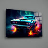 1970 Dodge Challenger Glass Wall Art || Designer Collection by Insigneart USA