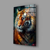 Tiger Glass Wall Art || Designer Collection by Insigneart USA