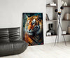 Tiger Glass Wall Art || Designer Collection by Insigneart USA