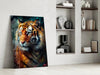Tiger Glass Wall Art || Designer Collection by Insigneart USA